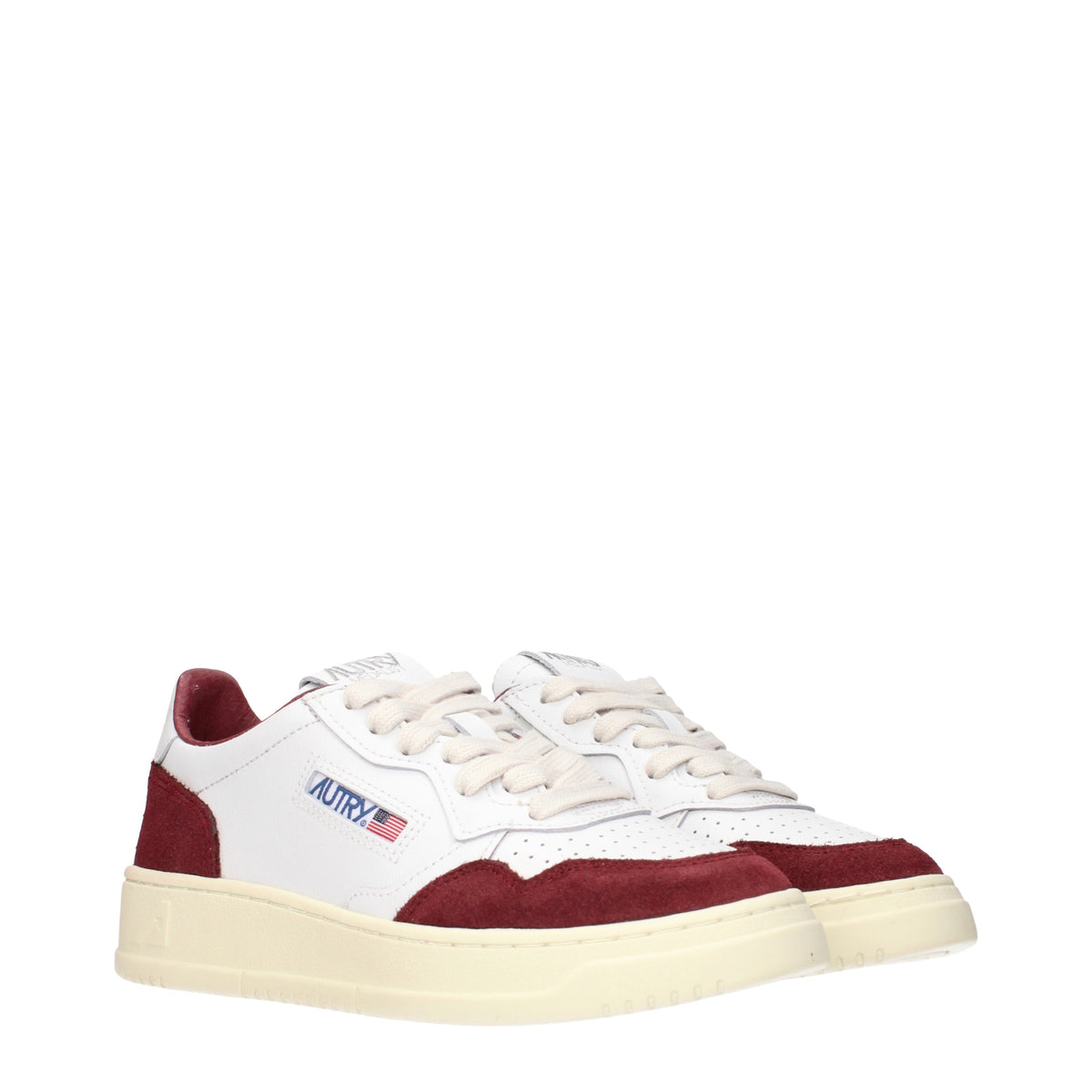 Autry Sneakers Women Leather White/Burgundy
