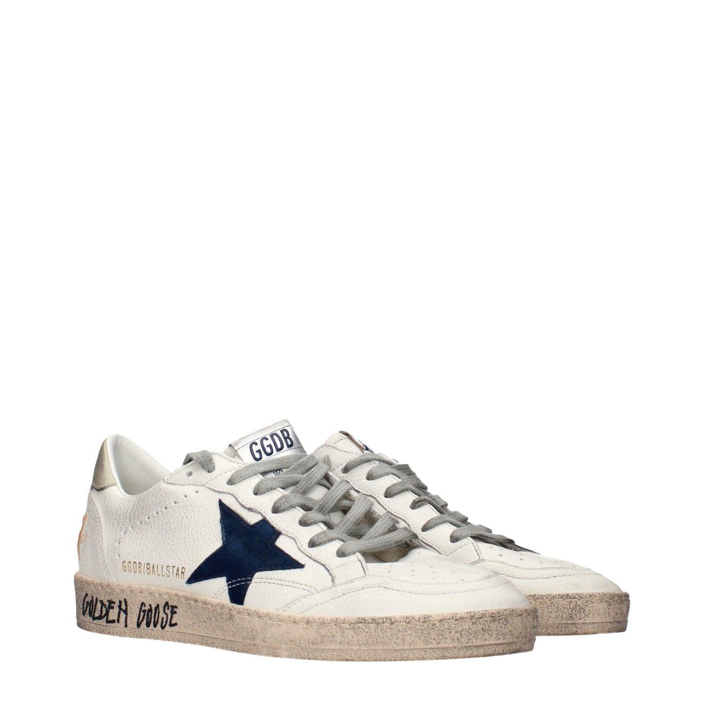 Golden Goose Sneakers Men Leather White/Blue