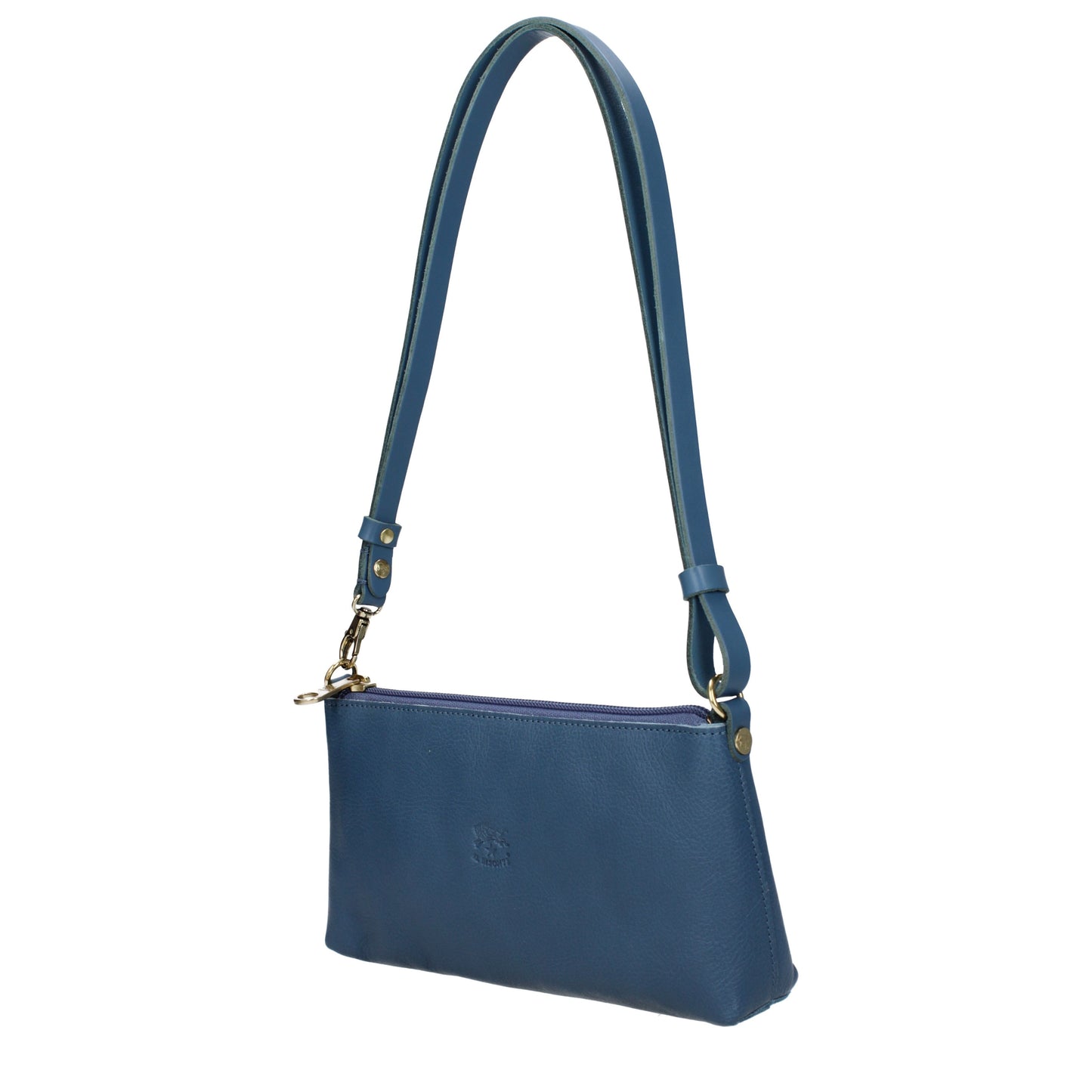 Il Bisonte Shoulder Bags Women Leather Blue/Denim