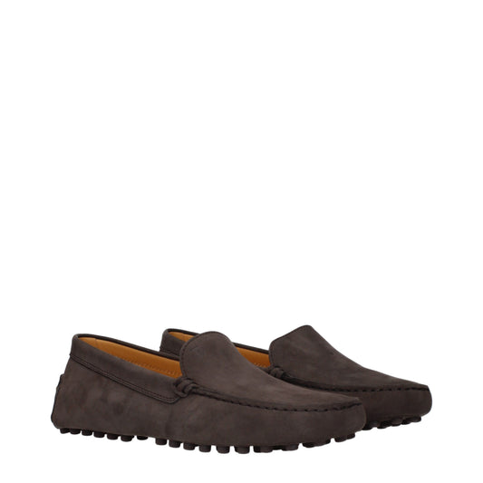 Tod's Loafers Women Suede Brown/Rosewood