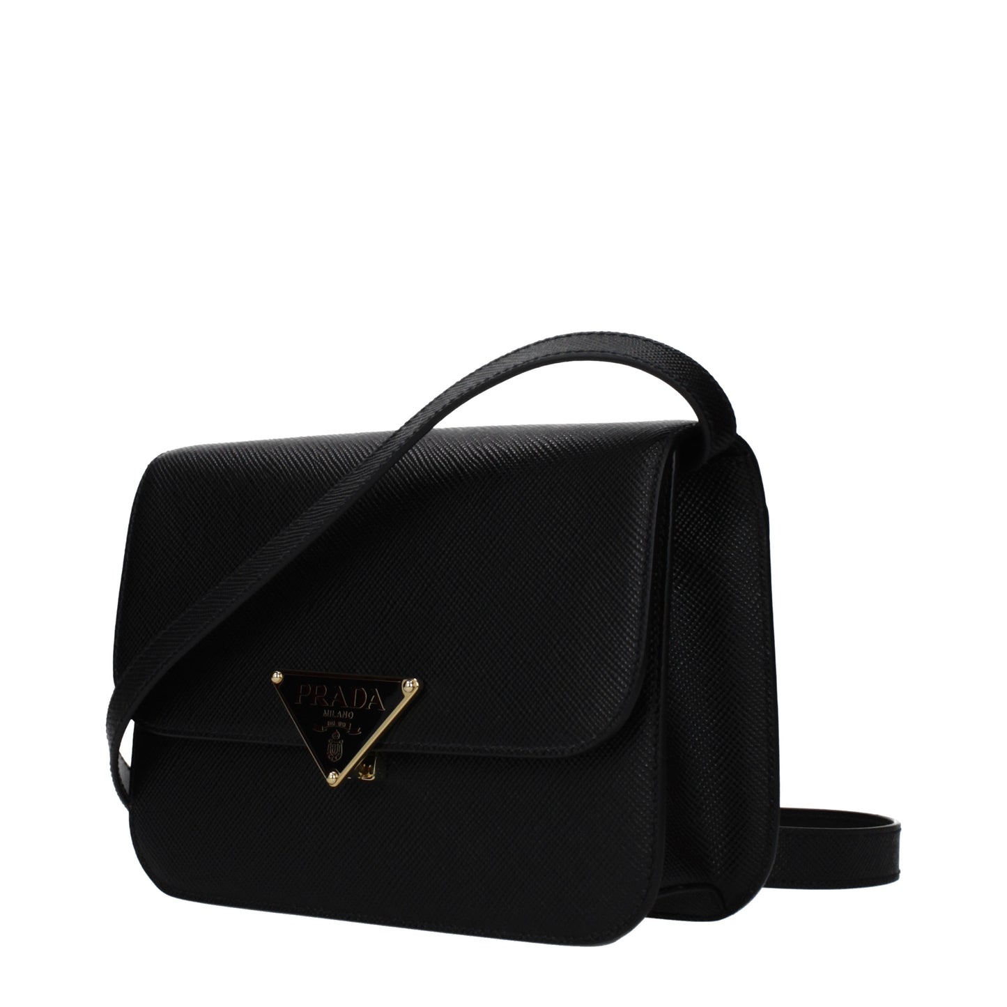 Prada Shoulder Bags Women Leather Black