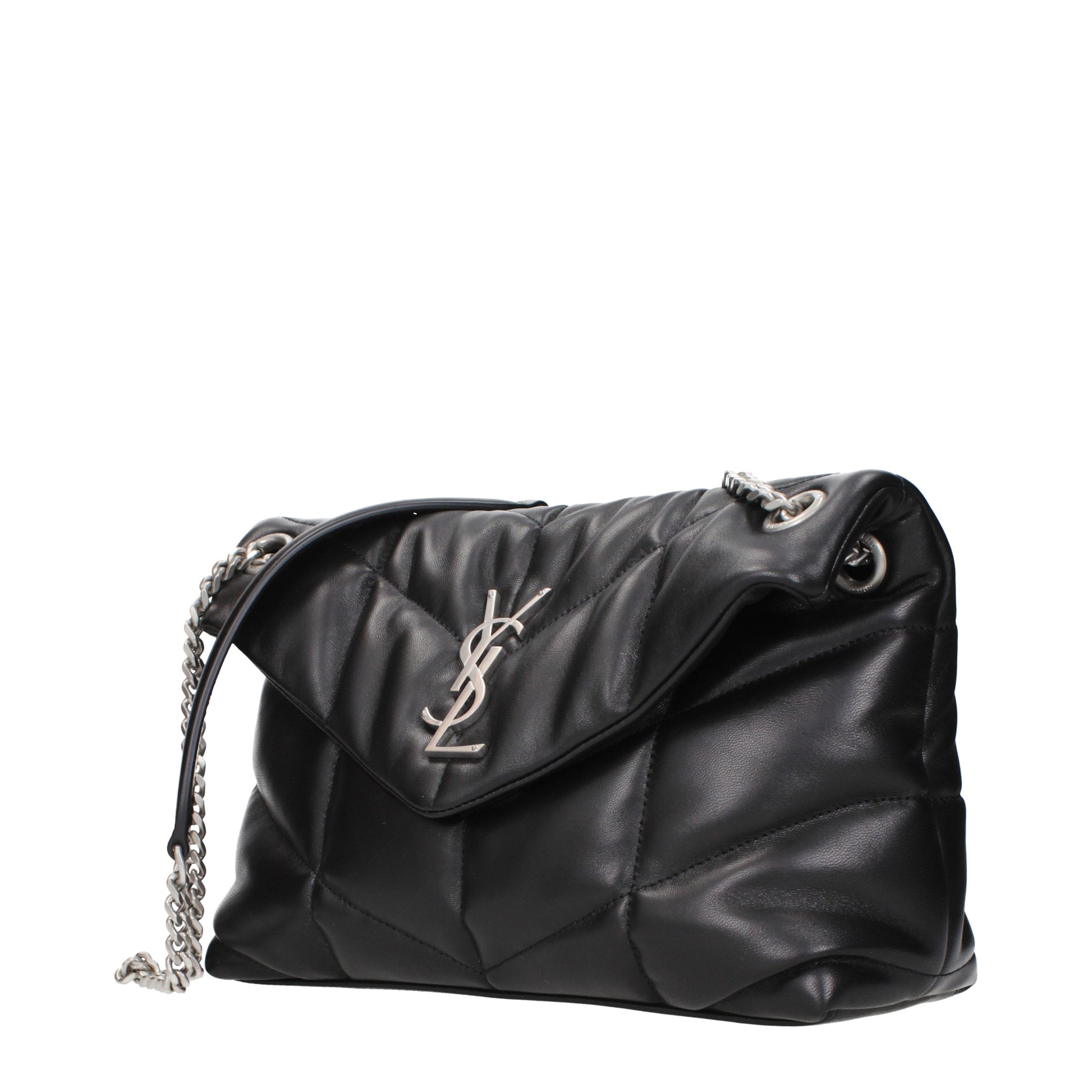 Saint Laurent Shoulder Bags Women Leather Black