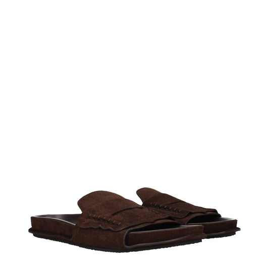 Jacquemus Men's Slippers and Clogs Suede