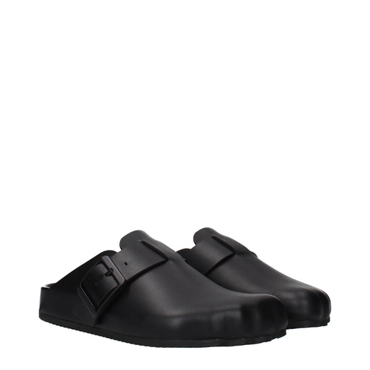 Balenciaga Slippers and Clogs Women Leather Black