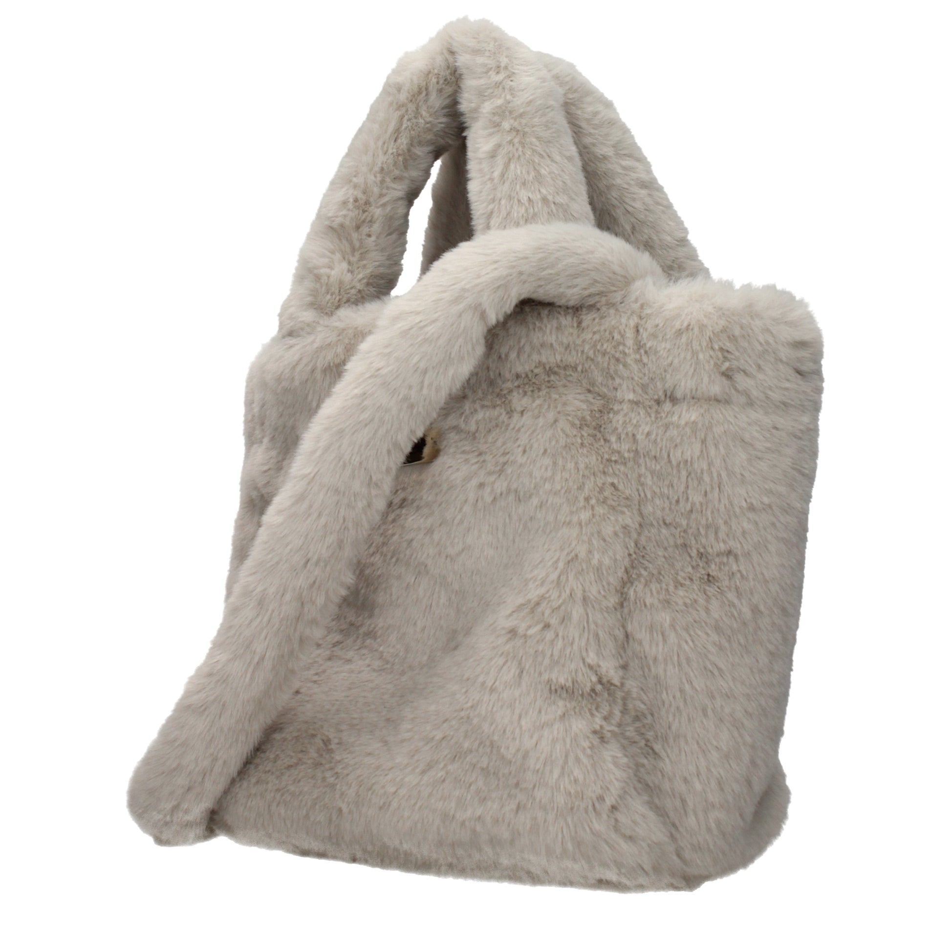 Herno Handbags Women Eco Fur Gray/Light Grey