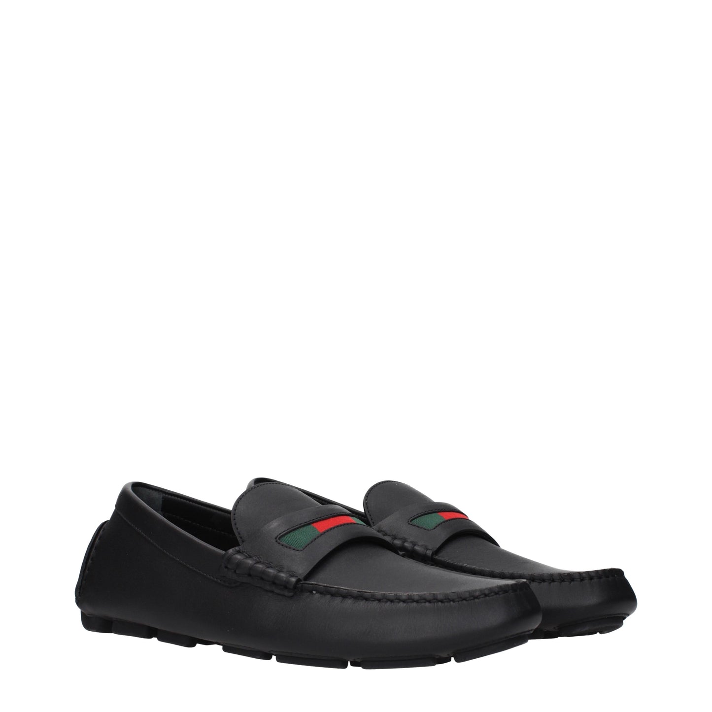 Gucci Loafers Men Leather Black