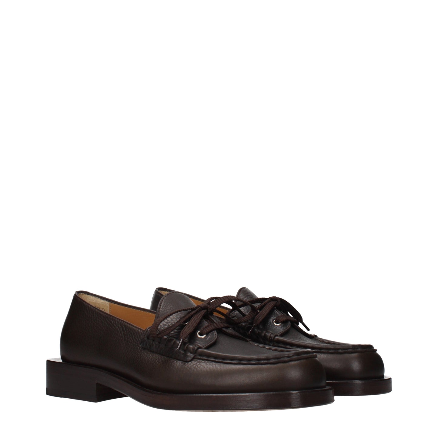 Jacquemus Loafers Men Leather Brown