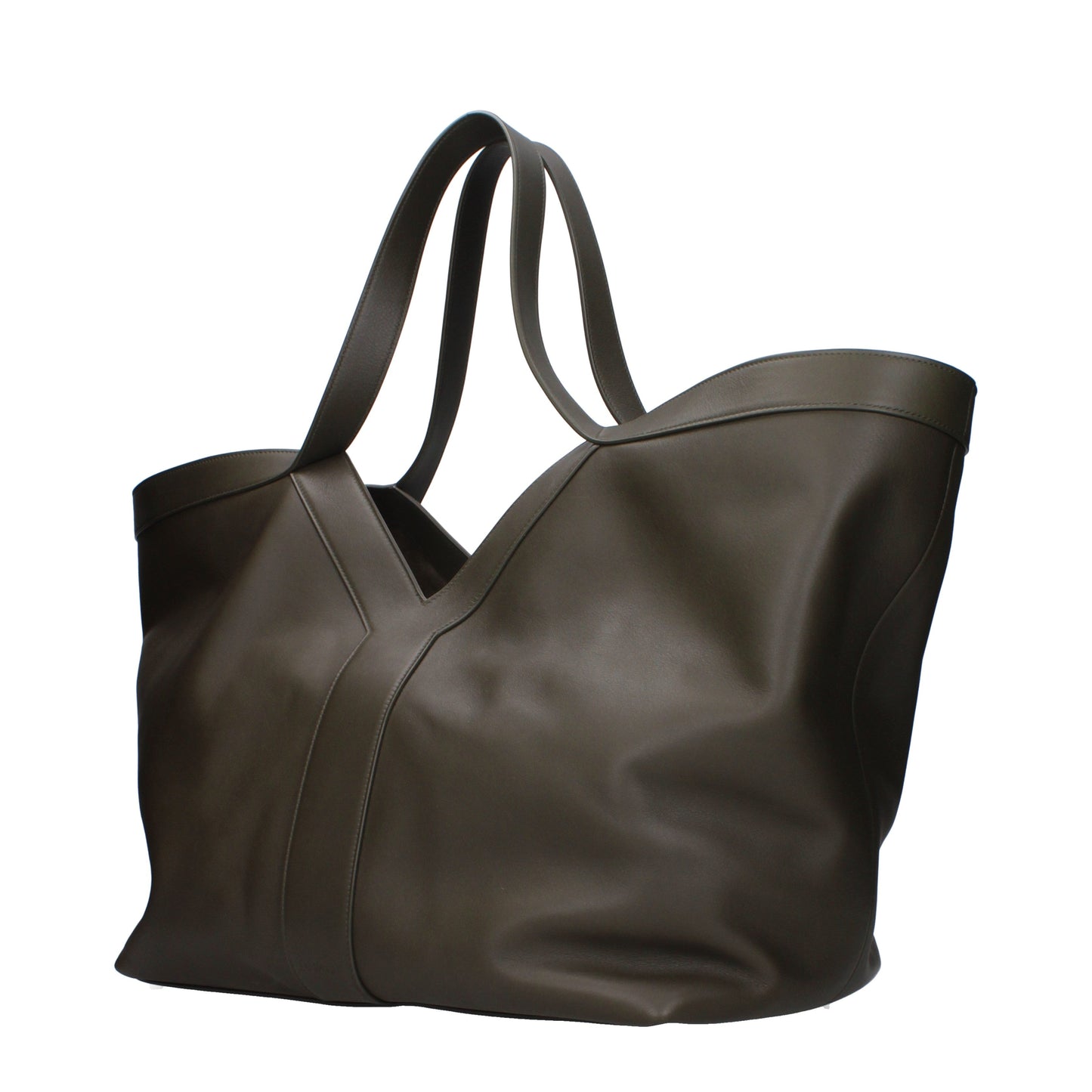Saint Laurent Shoulder Bags Women Leather Green/Moss