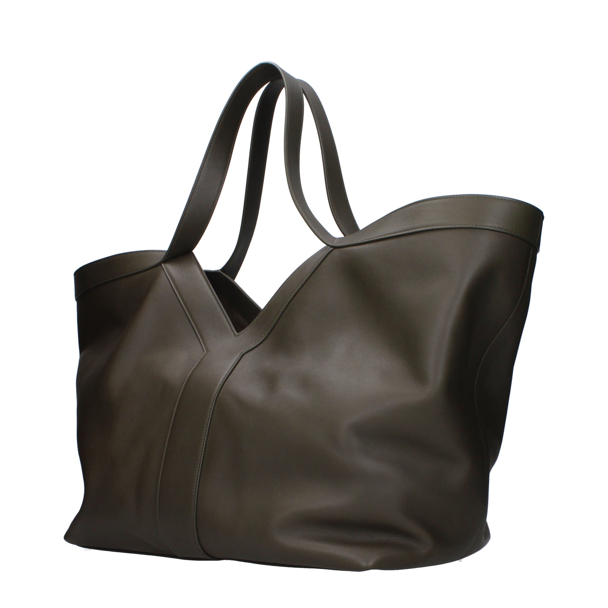 Saint Laurent Shoulder Bags Women Leather Green/Moss
