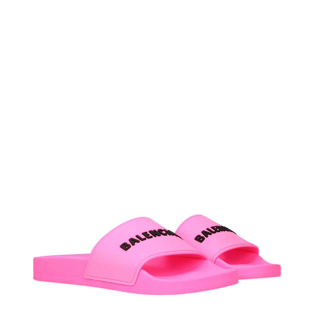 Balenciaga Slippers and Clogs Women Rubber Pink/Fluo Pink