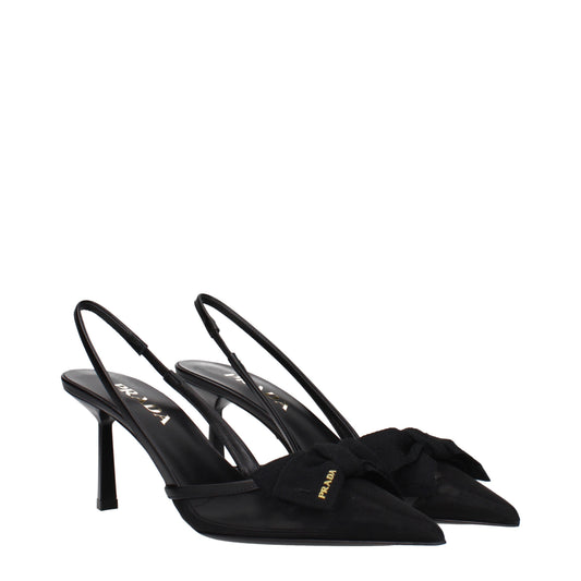 Prada Sandals Women Net Black