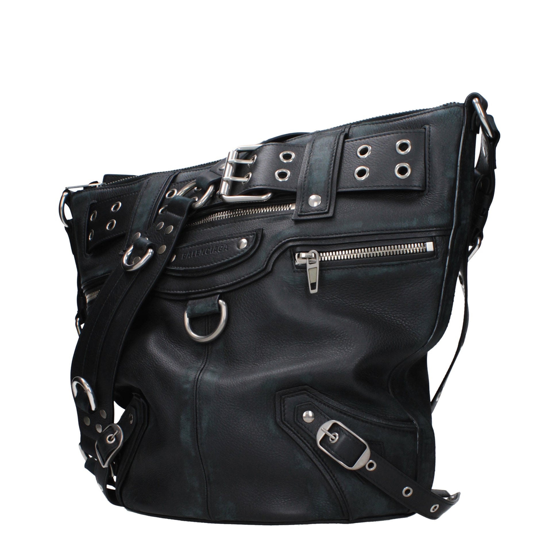 Balenciaga Crossbody Bags Women Leather Black