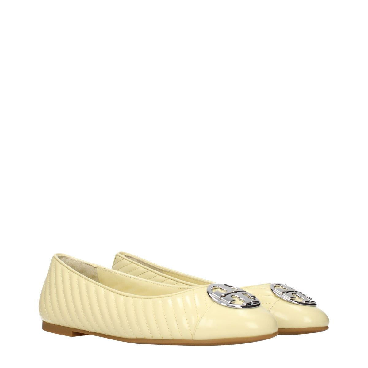 Tory Burch Ballet Flats Women Leather Yellow/Lemon
