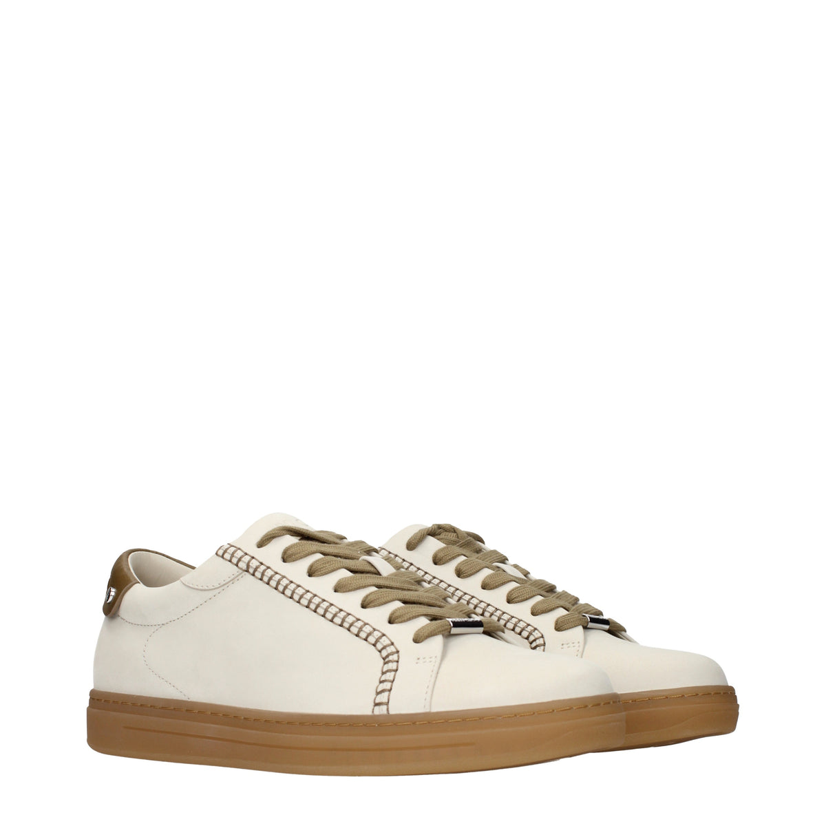 Jimmy Choo Sneakers Men Suede Beige/Khaki