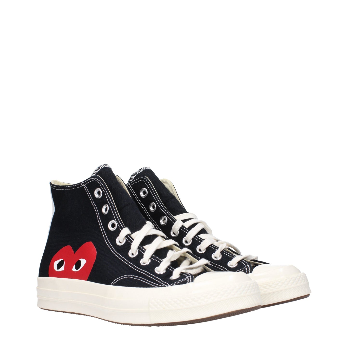 Comme des Garçon Men's Sneakers in Fabric  Black/Red