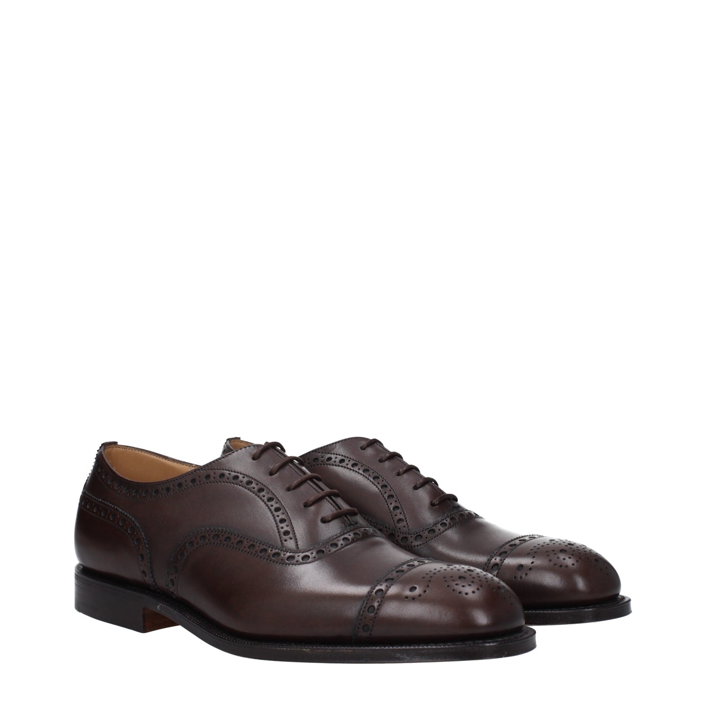 Church's Men's Lace ups in Leather Brown/Ebony