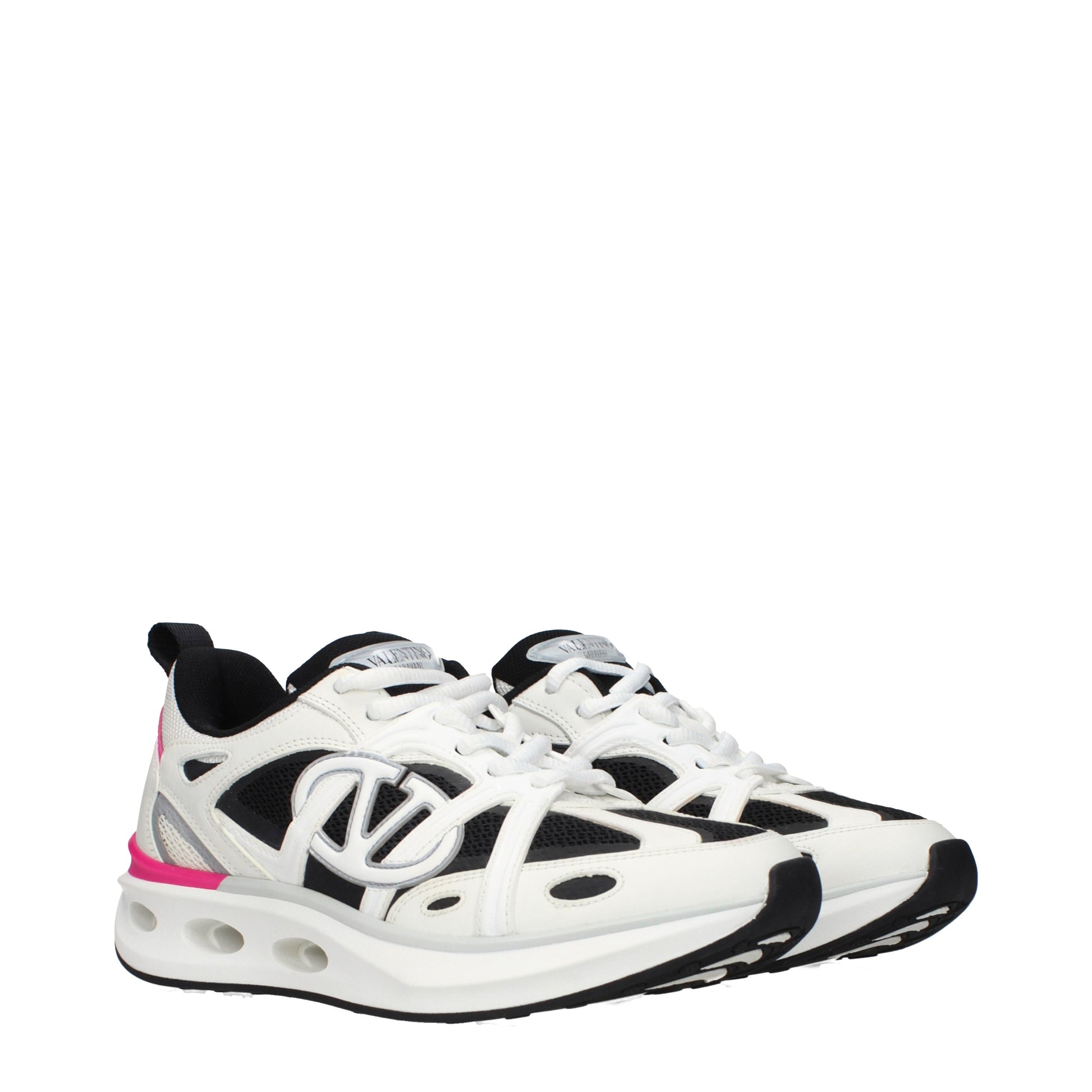 Valentino Garavani Sneakers Women Fabric  White/Black
