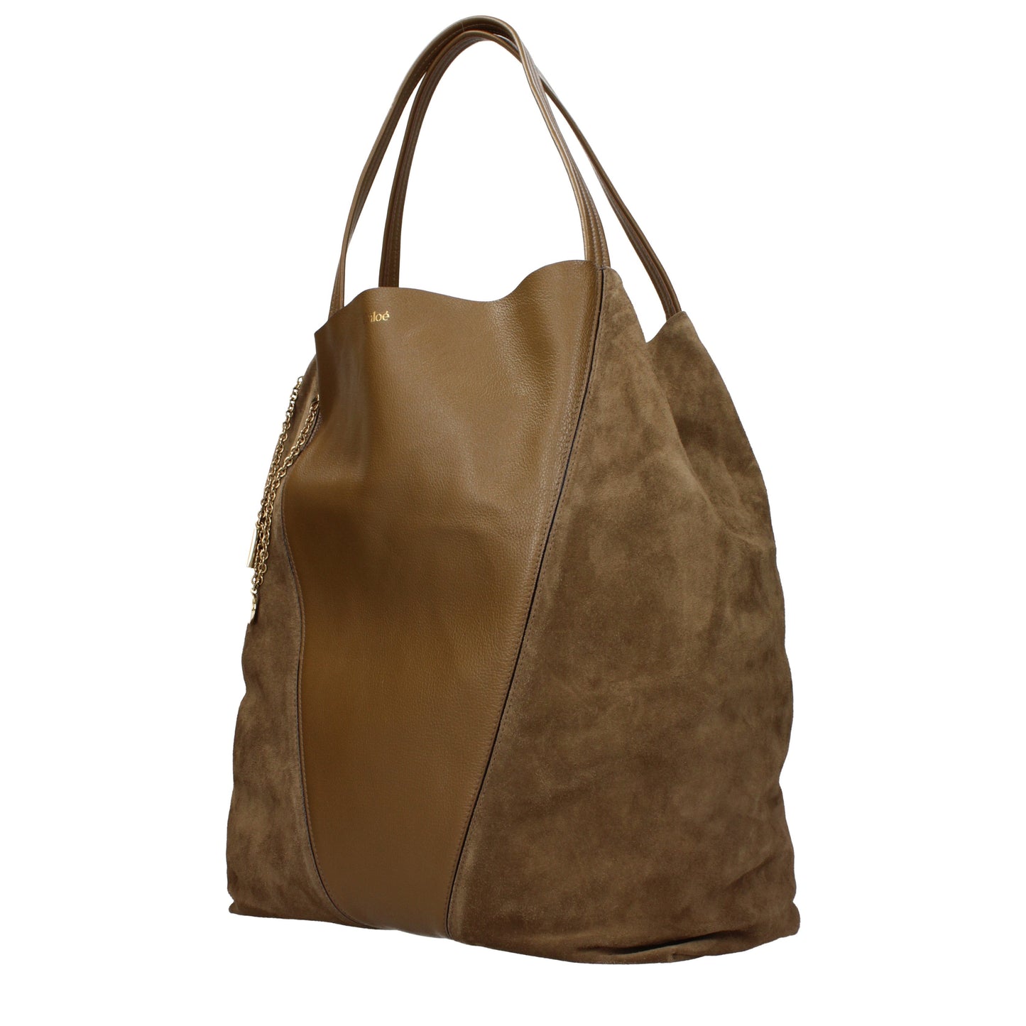 Chloé Shoulder Bags Women Suede Brown/Khaki