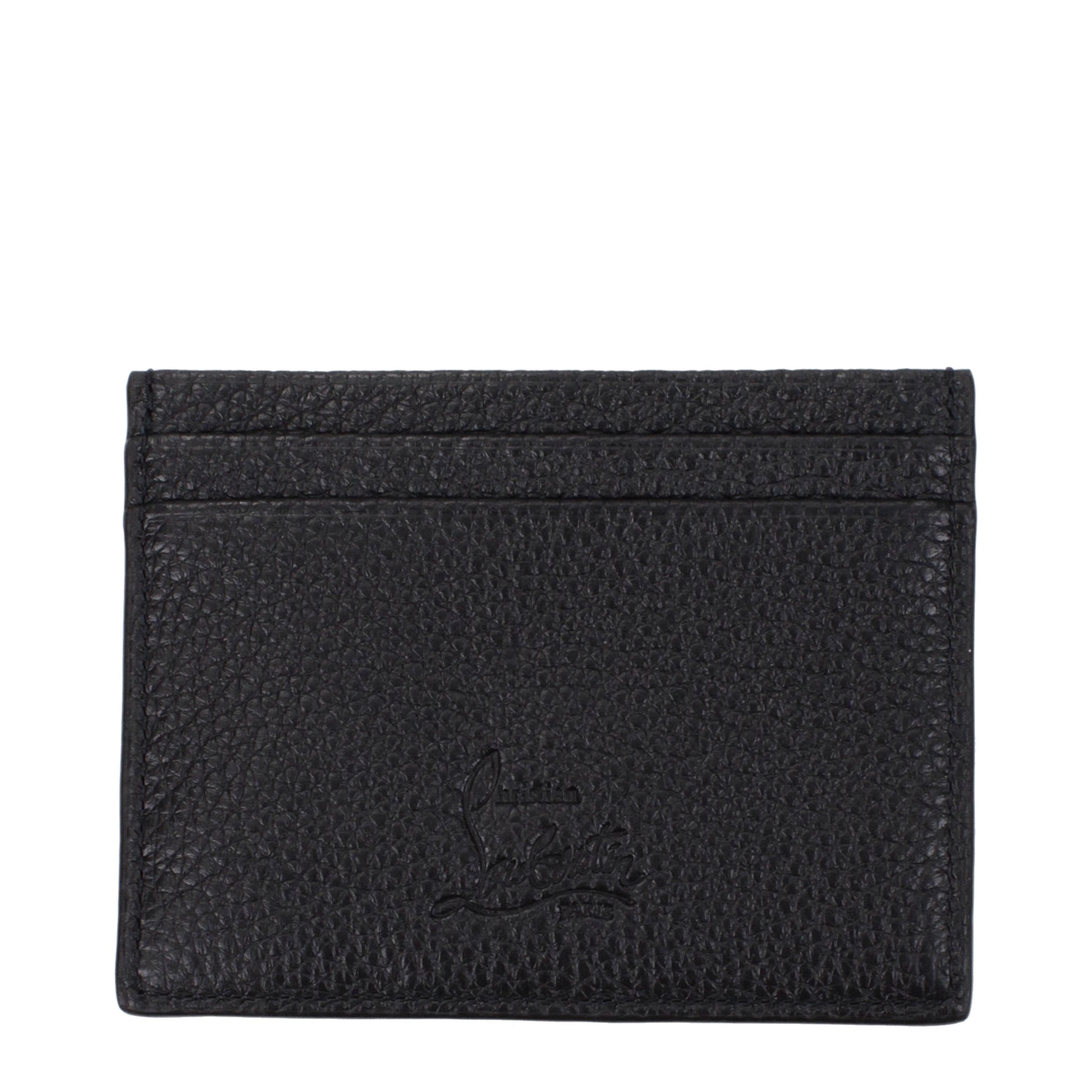 Louboutin Document Holders Men Leather Black