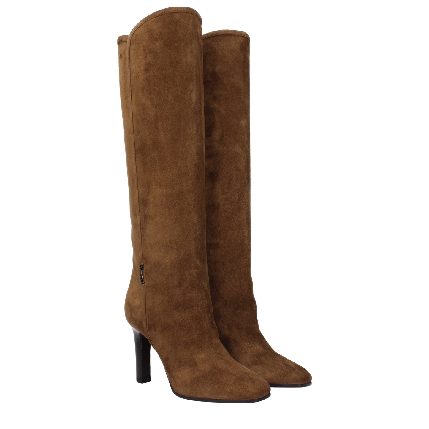 Saint Laurent Women's Boots in Suede Brown/Land