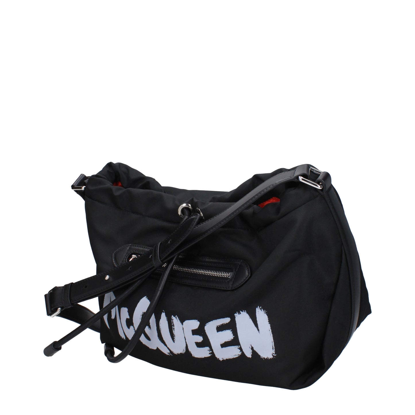 Alexander McQueen Crossbody Bags Women Fabric  Black/Grey