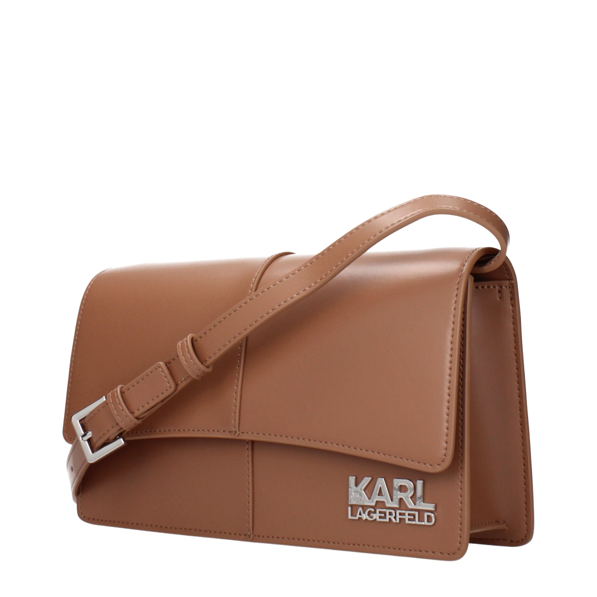 Karl Lagerfeld Crossbody Bags Women Polyurethane Brown/Land