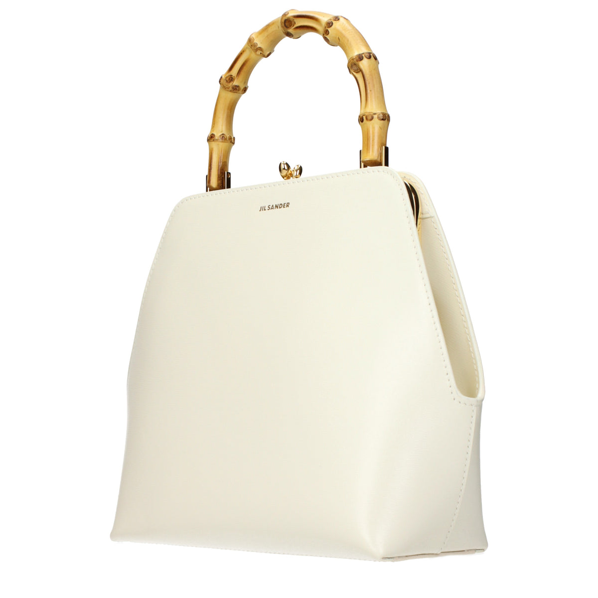Jil Sander Handbags Women Leather Beige/Eggshell