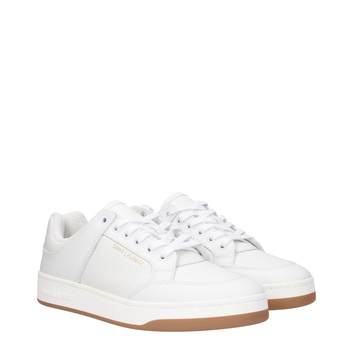 Saint Laurent Men's Sneakers in Leather White