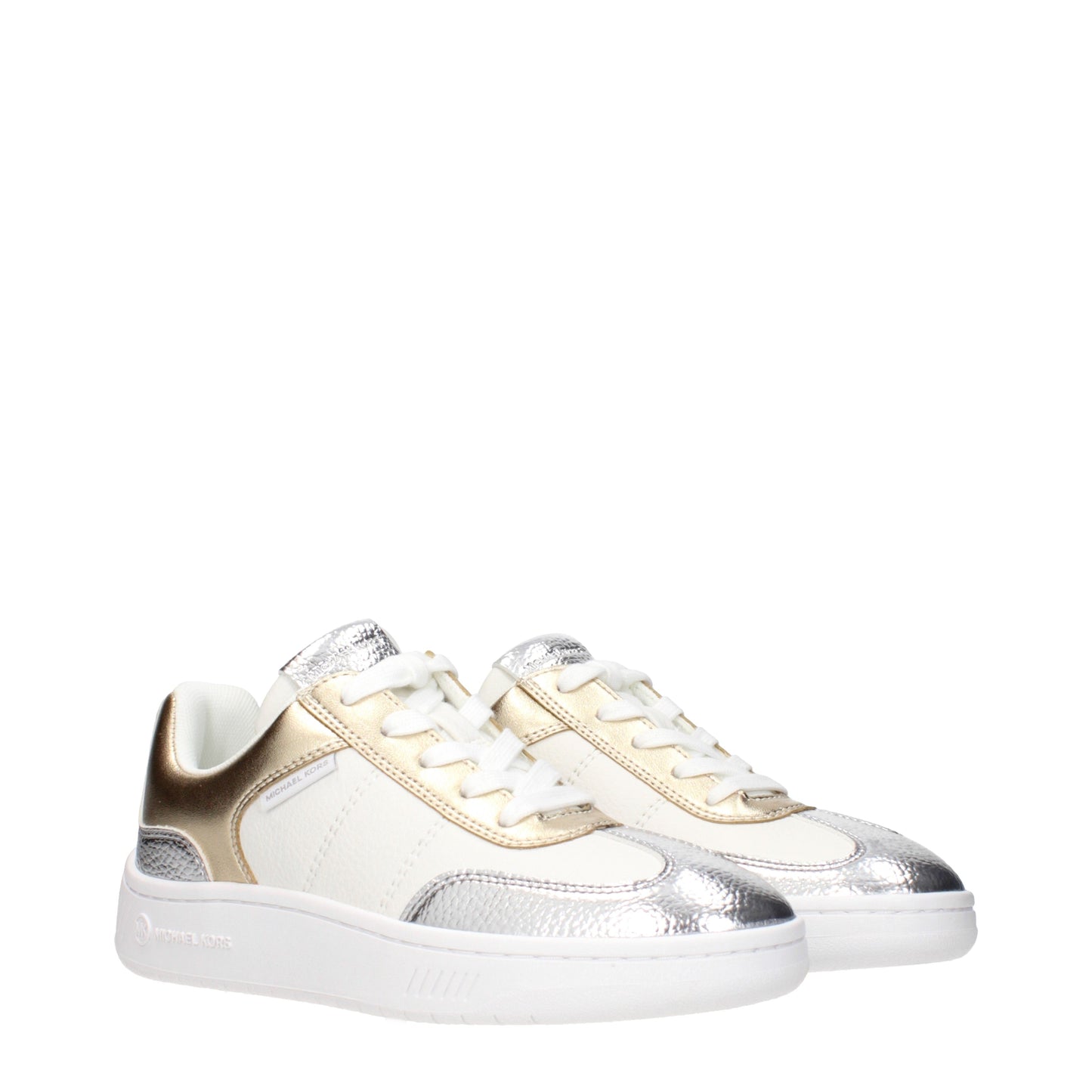 Michael Kors Sneakers Women Leather White/Gold