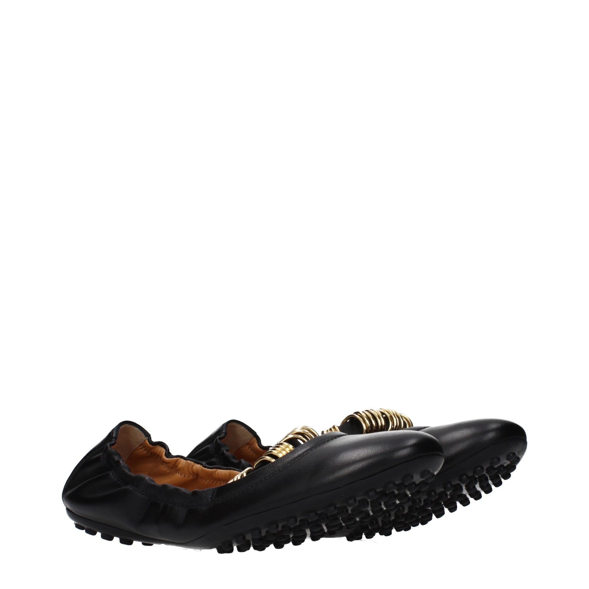 Tod's Ballet Flats Women Leather Black
