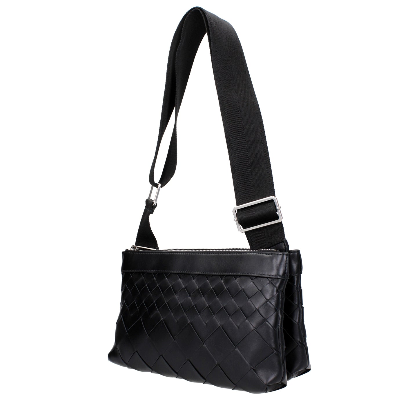 Bottega Veneta Crossbody Bags Men Leather Black