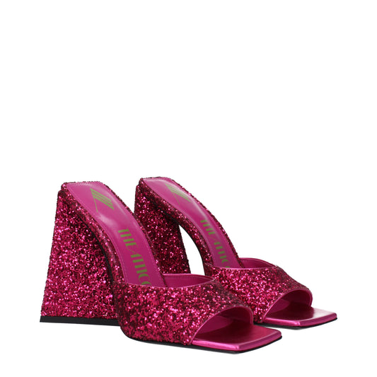 The Attico Women's Sandals in Glitter Fuchsia