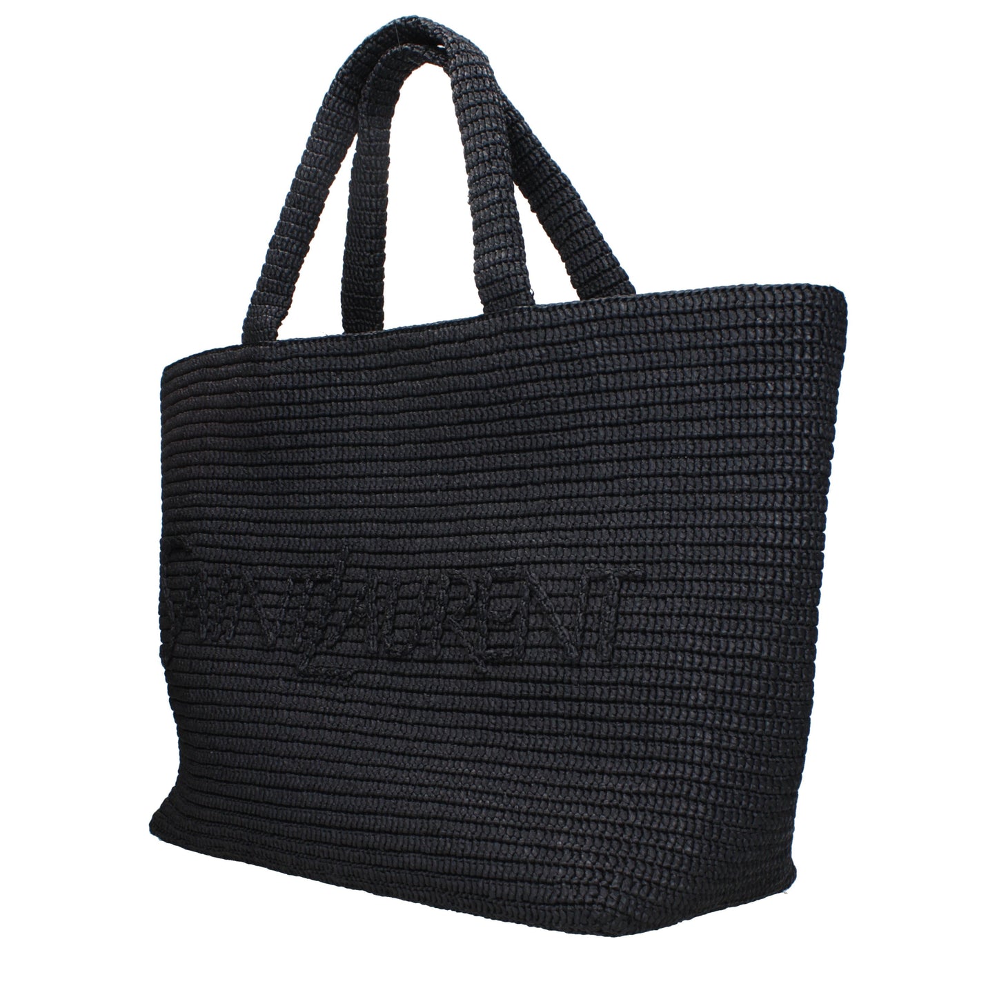 Saint Laurent Shoulder Bags Women Raffia Black