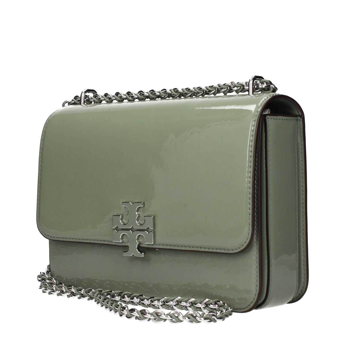 Tory Burch Shoulder Bags Women Patent Leather Green/Jade
