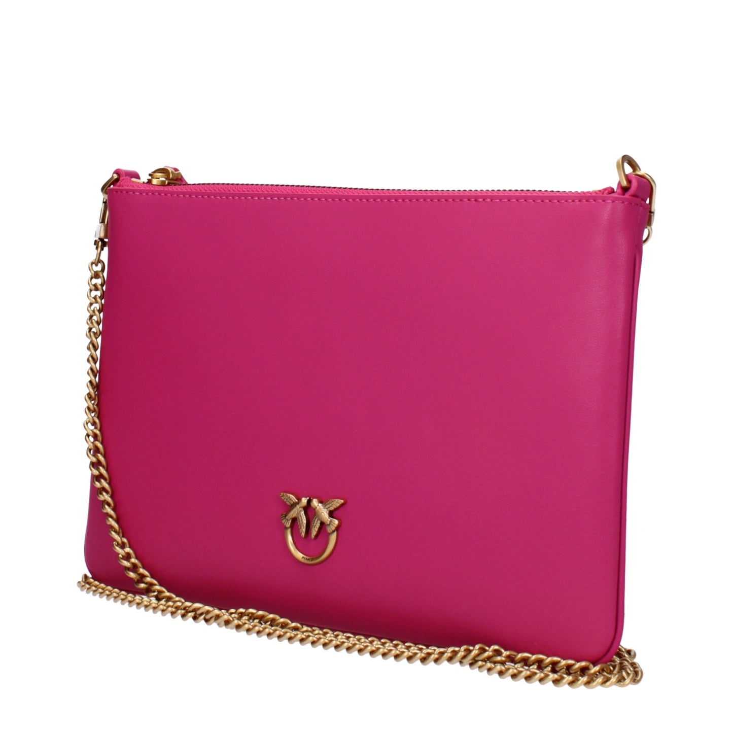 Pinko Crossbody Bags Women Leather Fuchsia