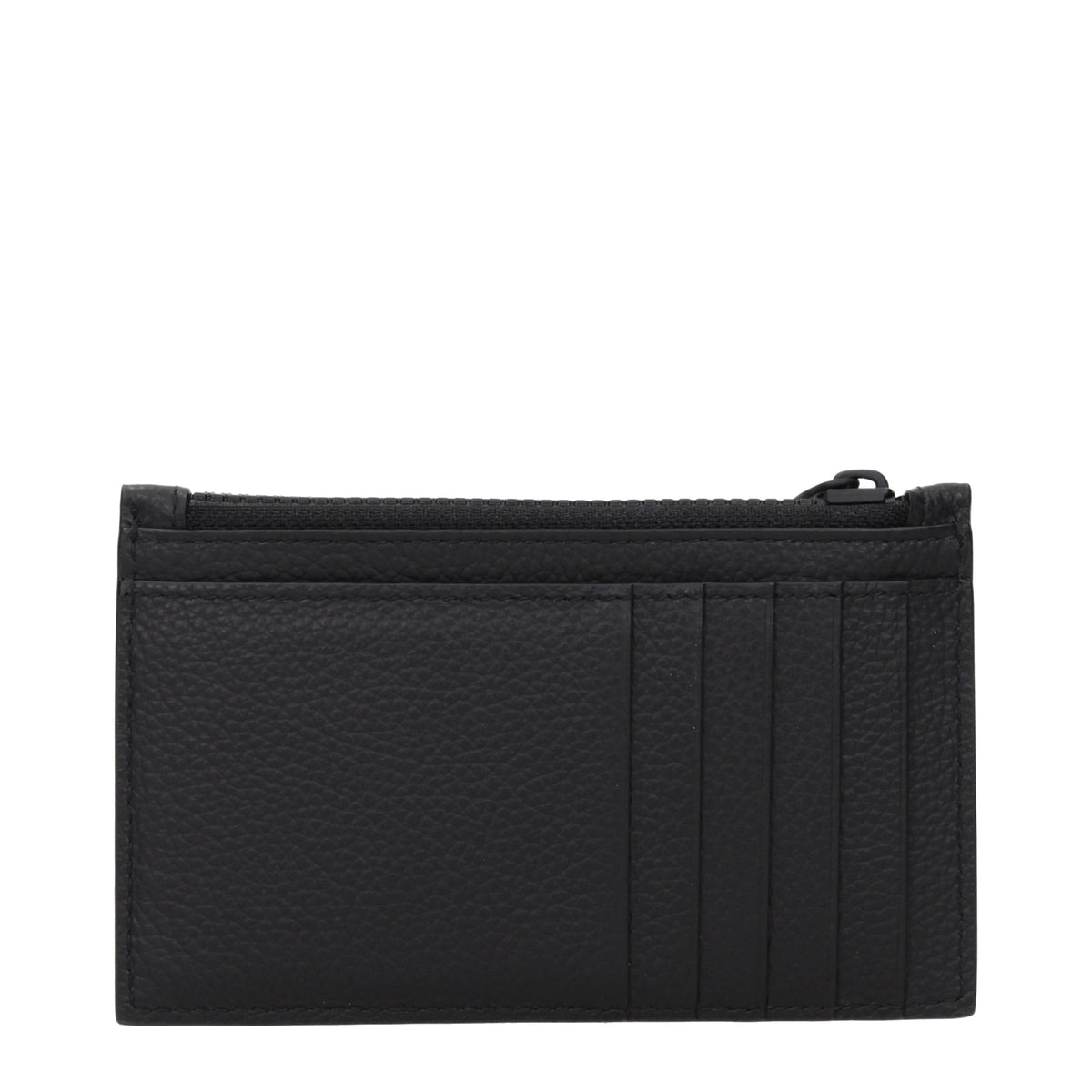 Balenciaga Coin Purses Men Leather Black