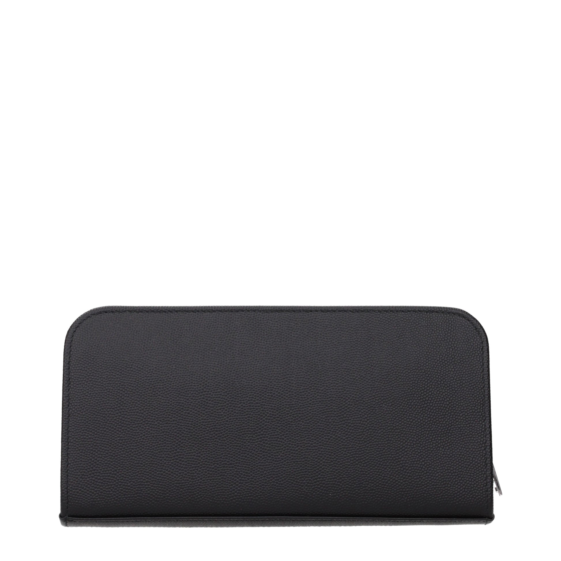 Saint Laurent Wallets Men Leather Black