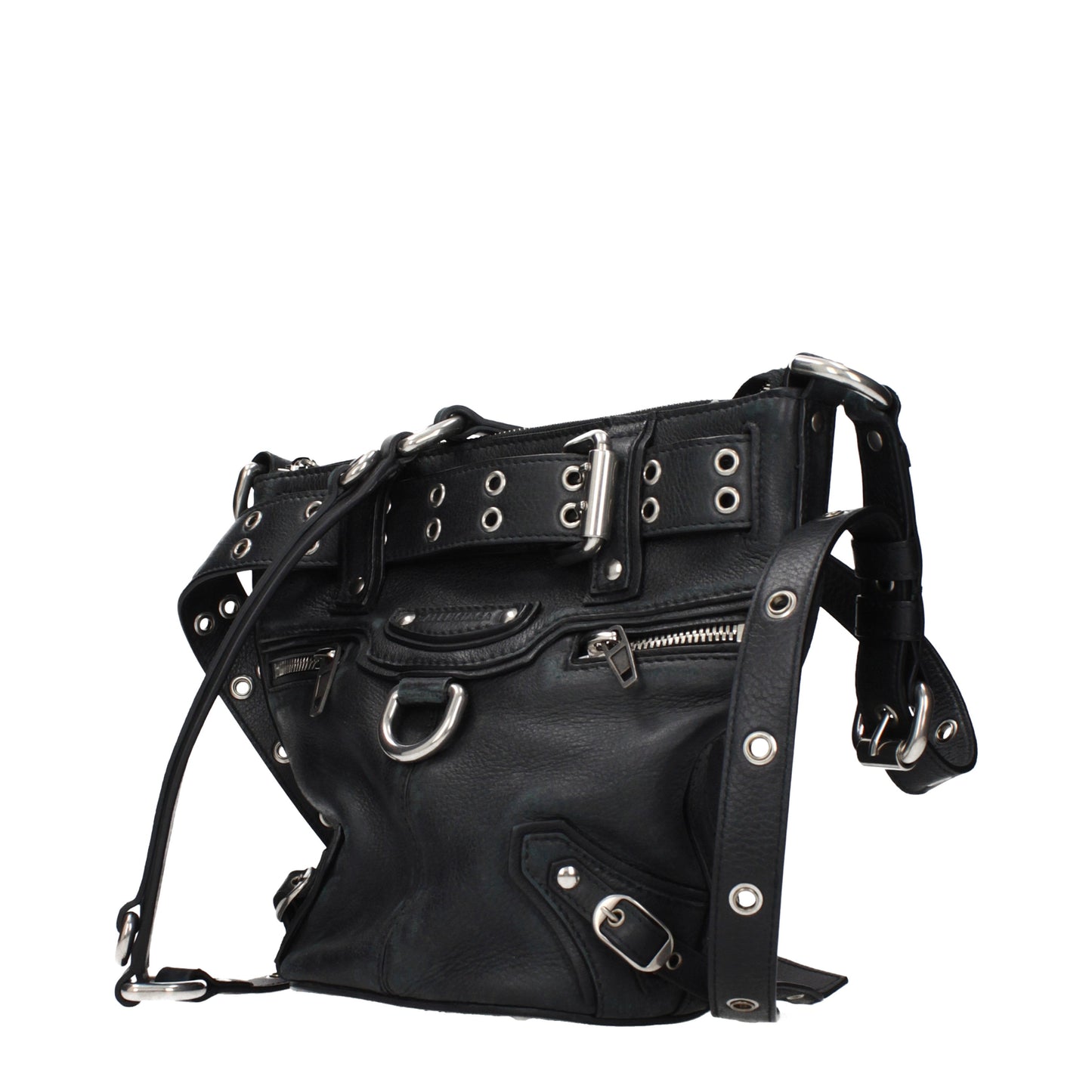 Balenciaga Crossbody Bags Women Leather Black