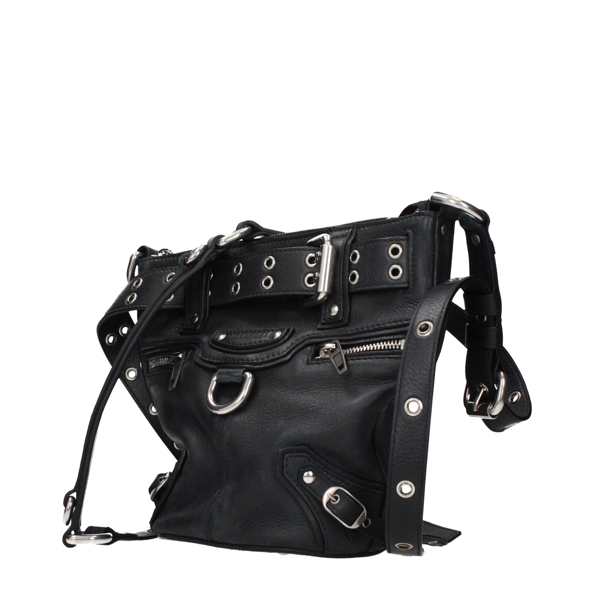Balenciaga Crossbody Bags Women Leather Black