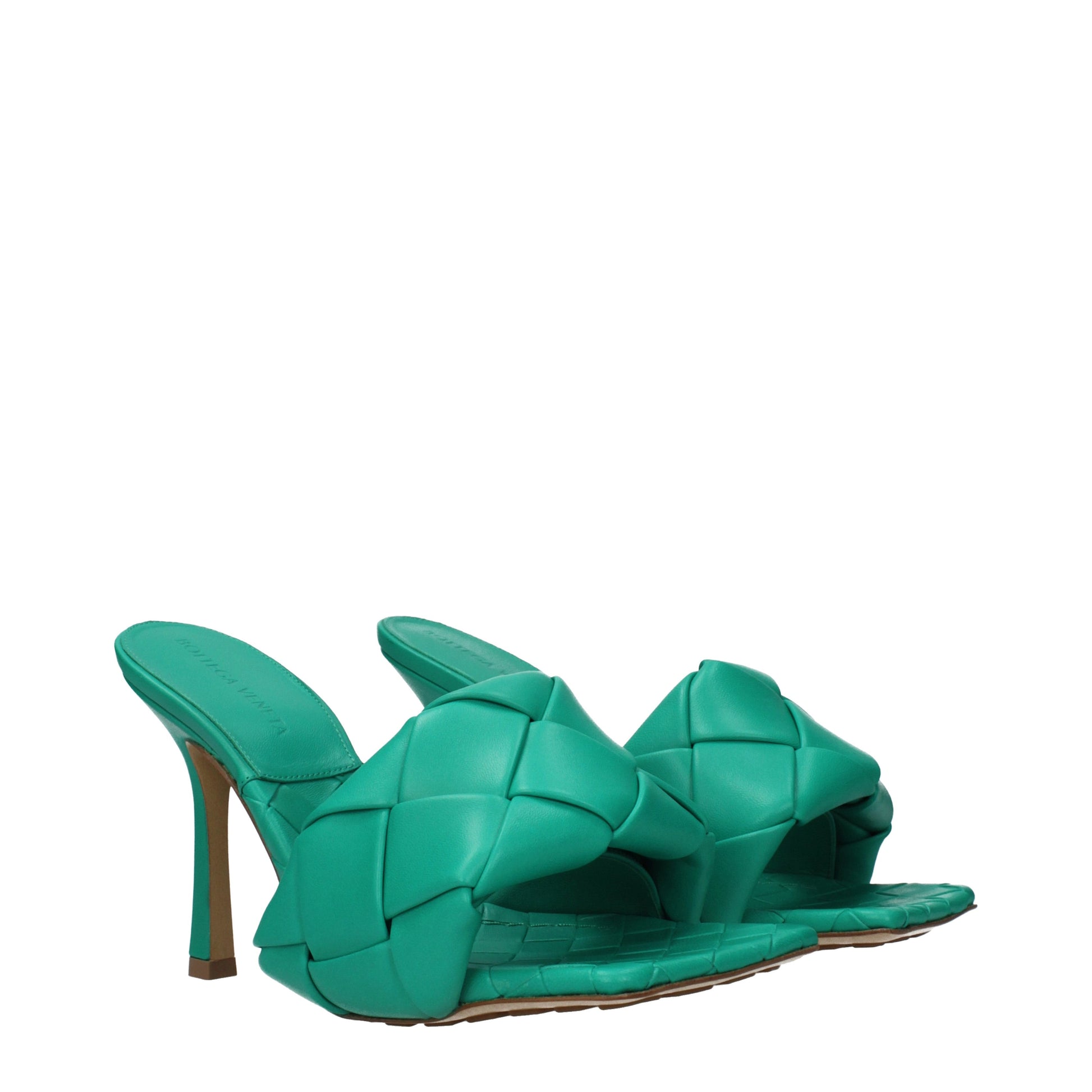 Bottega Veneta Women's Sandals Leather Turquoise