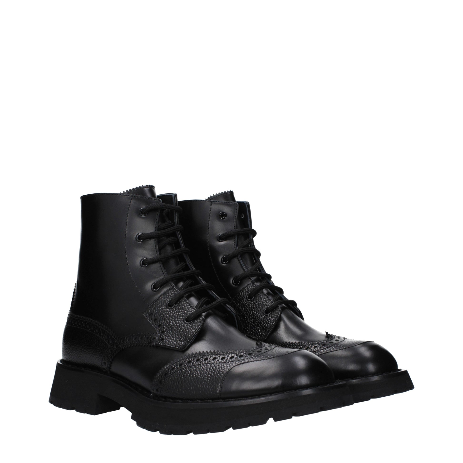 Alexander McQueen Men's Ankle Boots Leather