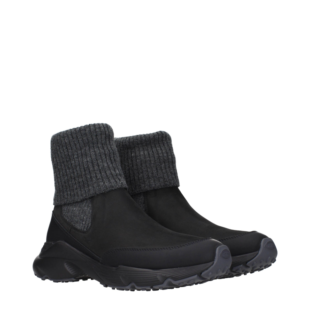 Tod's Ankle Boots Women Suede Black/Grey