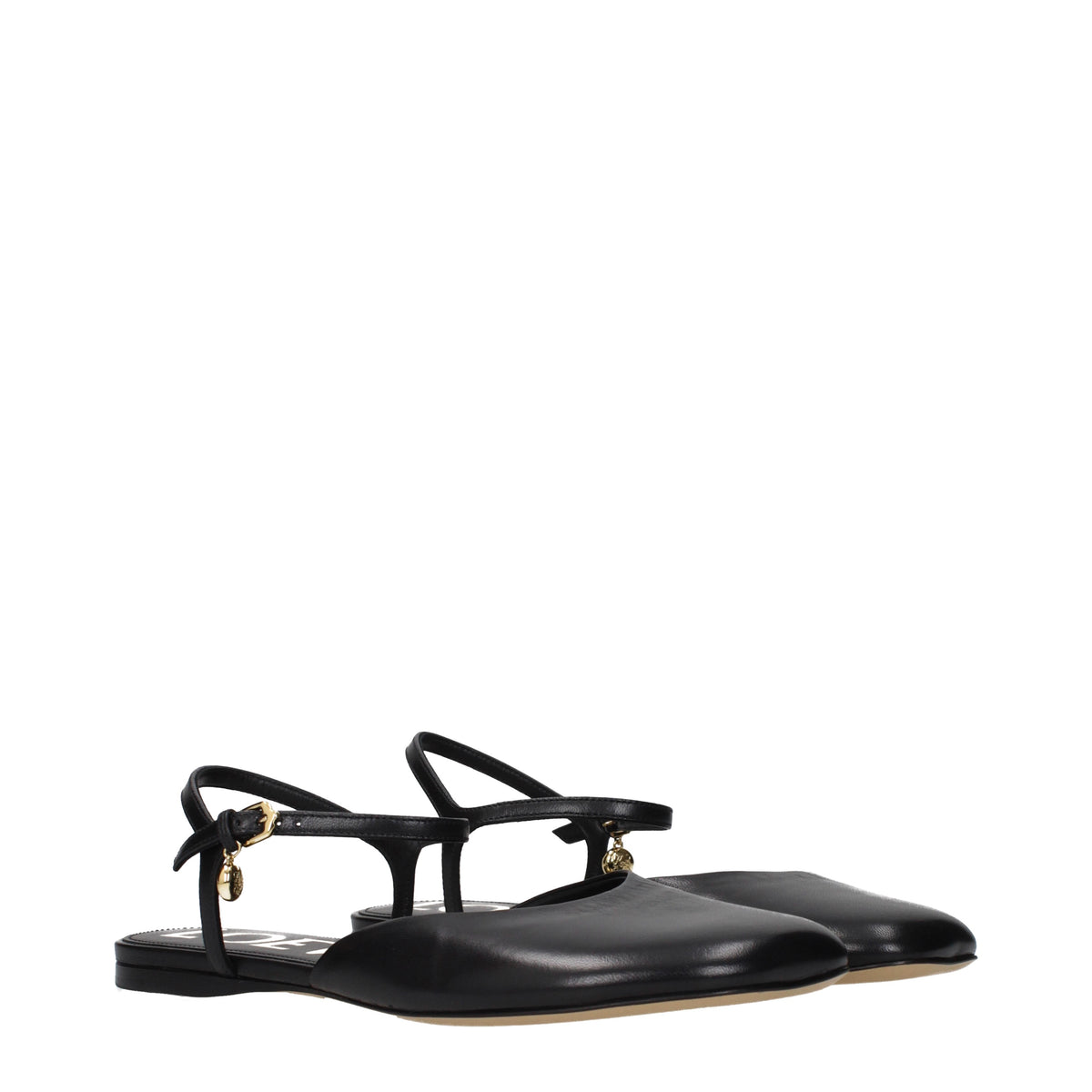 Loewe Sandals Women Leather Black