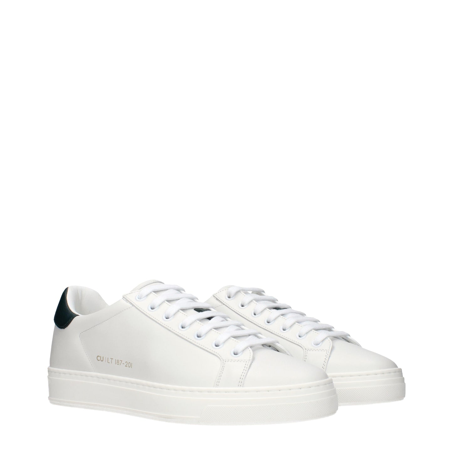 CU I LT Essence Sneakers Men Leather White/Dark Green