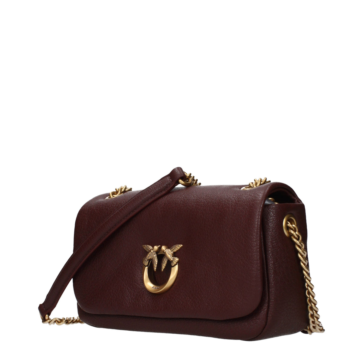 Pinko Shoulder Bags Women Leather Brown
