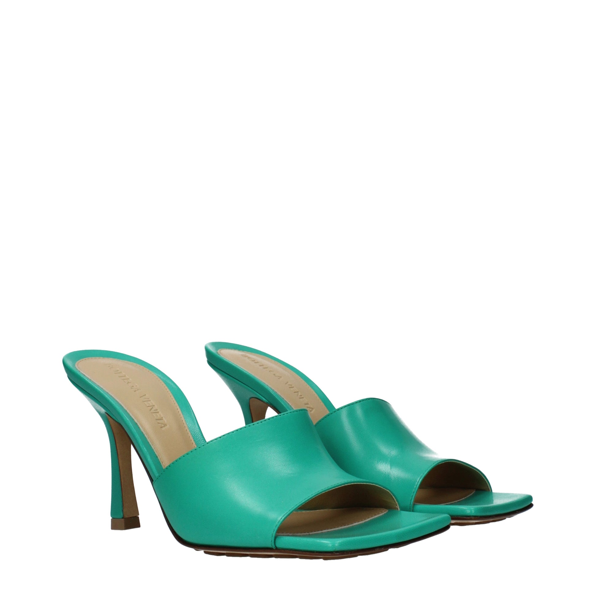 Bottega Veneta Women's Sandals Leather Turquoise