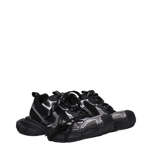 Balenciaga Men's Sneakers in Fabric  Black/White