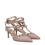 Valentino Garavani Sandals Women Leather Pink/Pink Powder