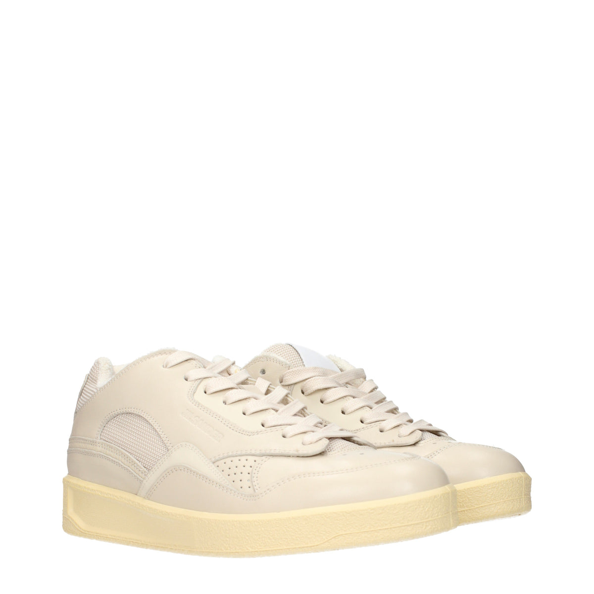 Jil Sander Sneakers Men Leather Beige/Bone