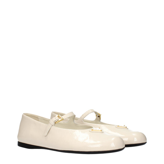 Prada Women's Ballet Flats Patent Leather